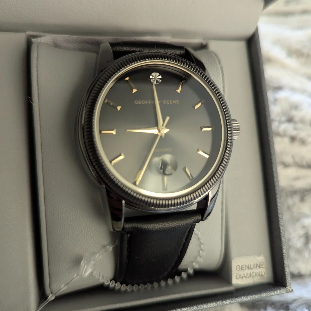 Geoffrey Beene Leather WATCHES... NEW - Picture 9 of 15